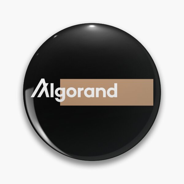 Item preview, Algorand ALGO Crypto Altcoin - Classic Clean Logo with Beige Rectangle designed and sold by CryptoMoods.