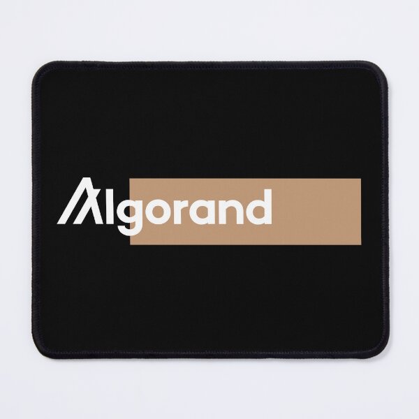 Item preview, Algorand ALGO Crypto Altcoin - Classic Clean Logo with Beige Rectangle designed and sold by CryptoMoods.