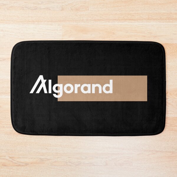 Item preview, Algorand ALGO Crypto Altcoin - Classic Clean Logo with Beige Rectangle designed and sold by CryptoMoods.