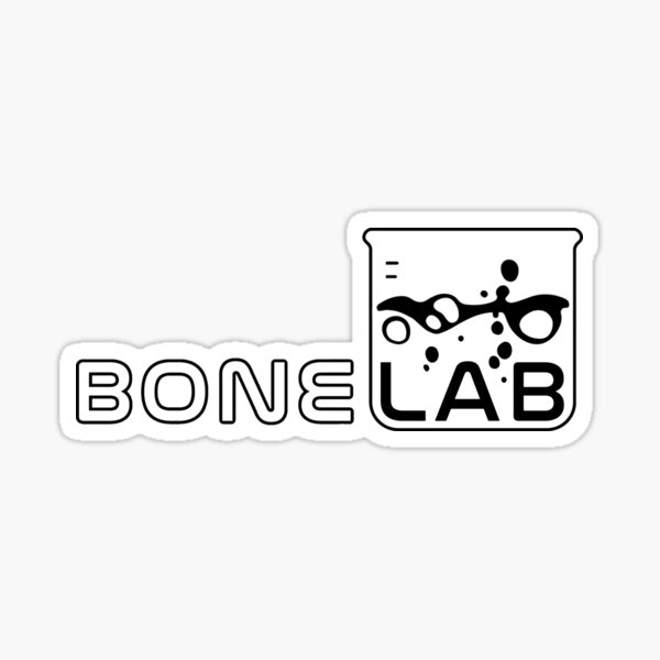 "BONELAB with border BONELAB" Sticker for Sale by StoreDebbieWol ...
