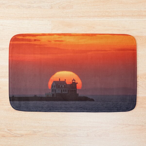 Item preview, Breakwater Lighthouse, Rockland Harbor, Maine Sunrise 2/17/22 designed and sold by LindaCPhoto.