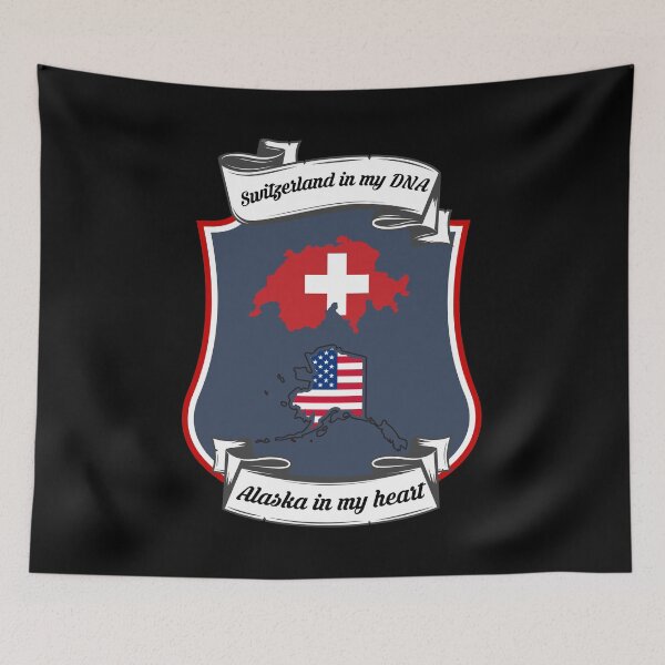 Item preview, Switzerland in my DNA, Alaska in my heart Heritage designed and sold by Tony ⭐⭐⭐⭐⭐.