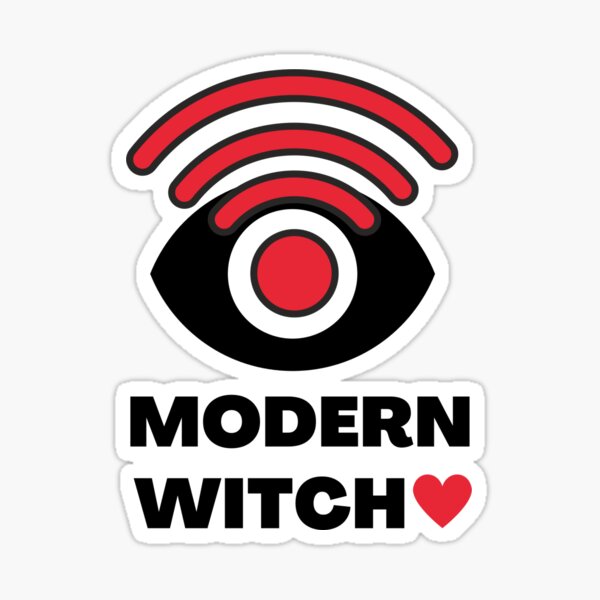 Modern Witch Wifi Sticker