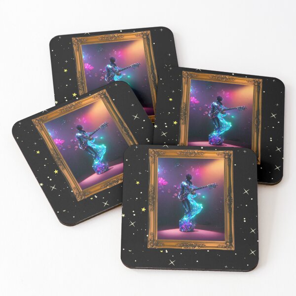 Item preview, Playing guitar as colorful  designed and sold by ImaginableAI.