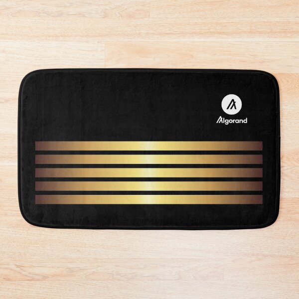 Item preview, Algorand ALGO Crypto Altcoin - Gold Stripes Clean Logo designed and sold by CryptoMoods.