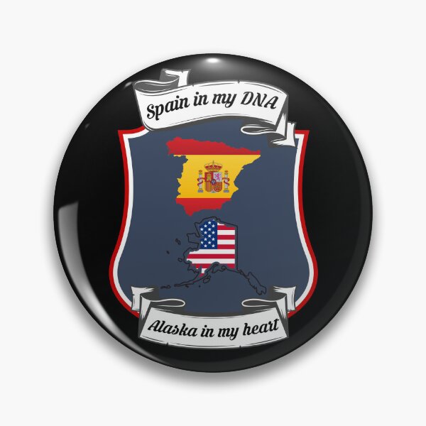 Item preview, Spain in my DNA, Alaska in my heart Heritage designed and sold by Tony ⭐⭐⭐⭐⭐.