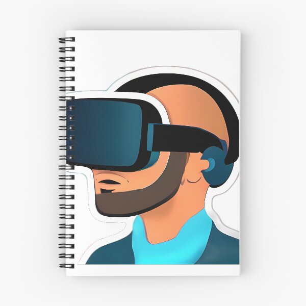 Item preview, Beard Bald Man playing VR Games (anime style) designed and sold by Digital-Davinci.