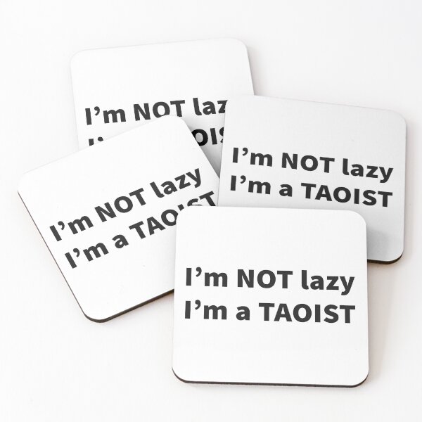 Item preview, I'm not lazy I'm a taoist designed and sold by 100PercentOtaku.
