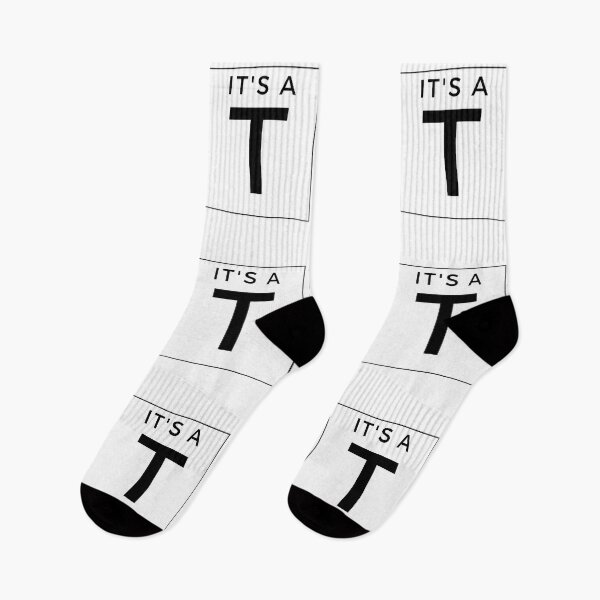Item preview, It is a T, it is AT, Black Line on White designed and sold by RnssncCo.
