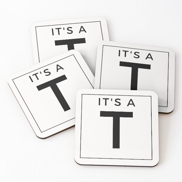 Item preview, It is a T, it is AT, Black Line on White designed and sold by RnssncCo.