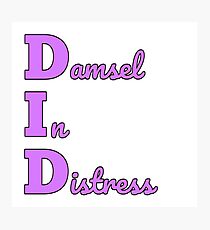 D.I.D. Damsel in distress Photographic Print