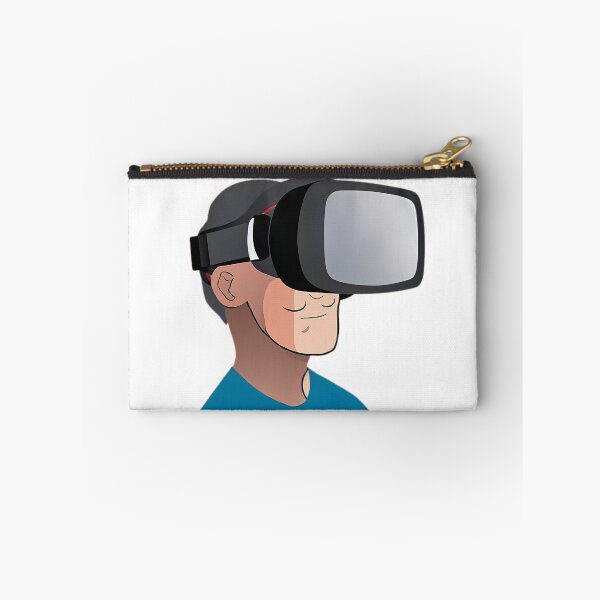 Item preview, Curly Italian Mustache Guy Wearing Large  VR Headset (anime style) designed and sold by Digital-Davinci.