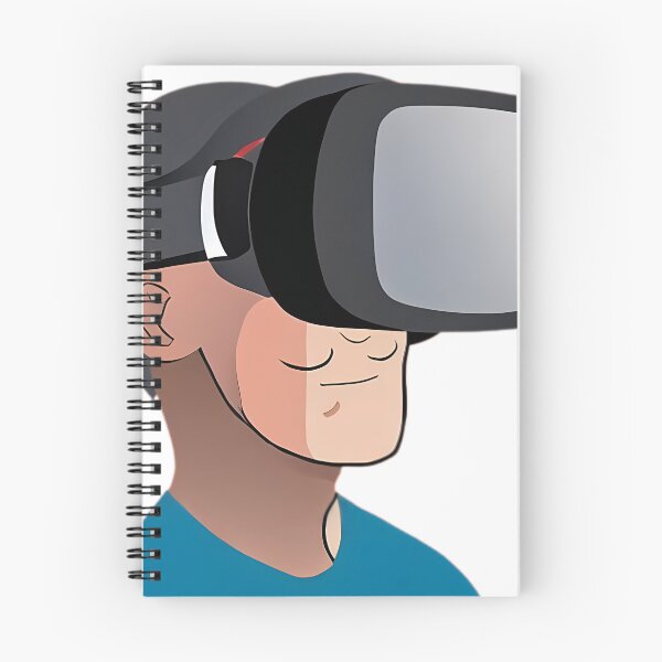 Item preview, Curly Italian Mustache Guy Wearing Large  VR Headset (anime style) designed and sold by Digital-Davinci.