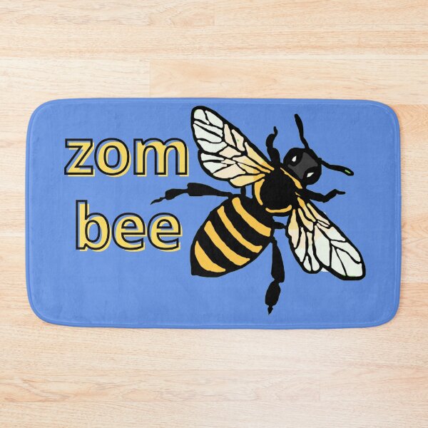 Item preview, Zombie Zombee Zom Bee Funny Cute Retro Vintage yellow black save bees designed and sold by marie-inks.