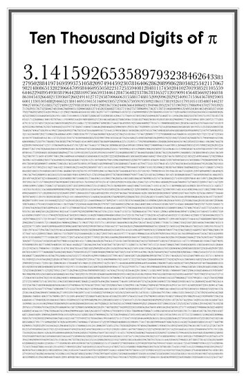 1000 Digits Of Pi Printable