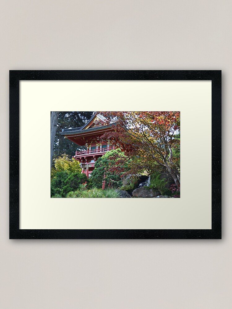 Japanese Tea Gardens Sf Framed Art Print By Yuta Redbubble