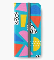 Airhead - memphis retro throwback minimal geometric colorful pattern 80s style 1980's iPhone Wallet/Case/Skin