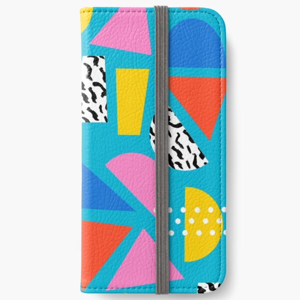 Airhead - memphis retro throwback minimal geometric colorful pattern 80s style 1980's iPhone Wallet
