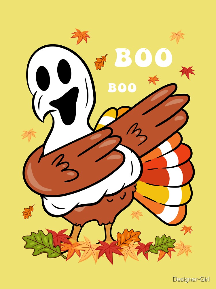 Funny Turkey Ghost Dabbing Turkey Thanksgiving Fall Autumn