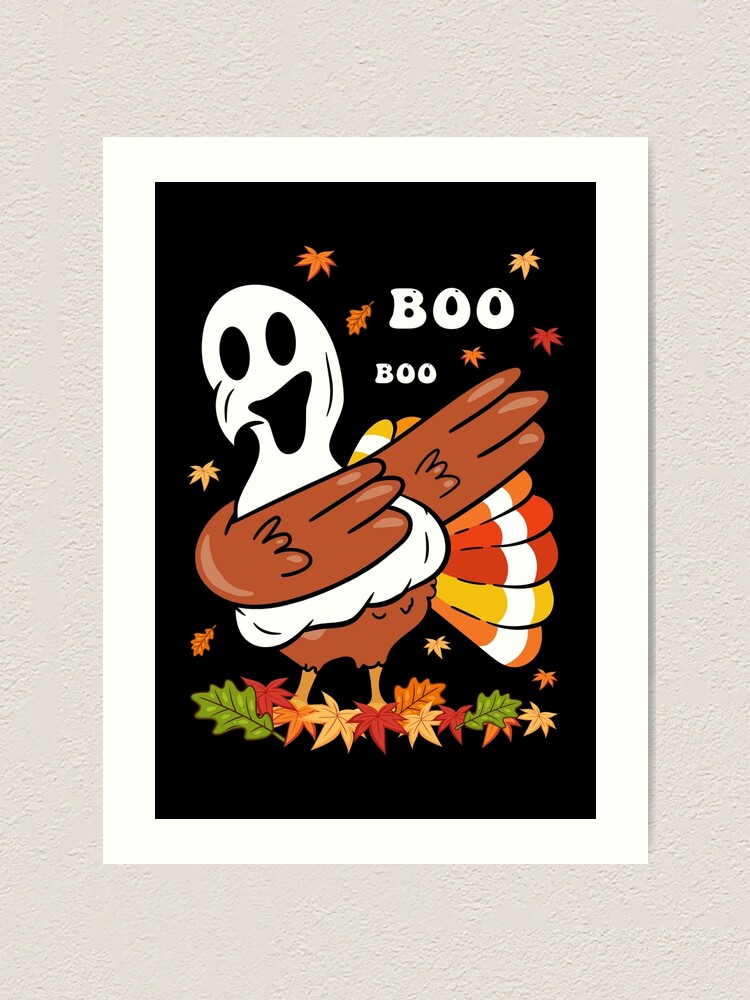 Funny Turkey Ghost Dabbing Turkey Thanksgiving Fall Autumn