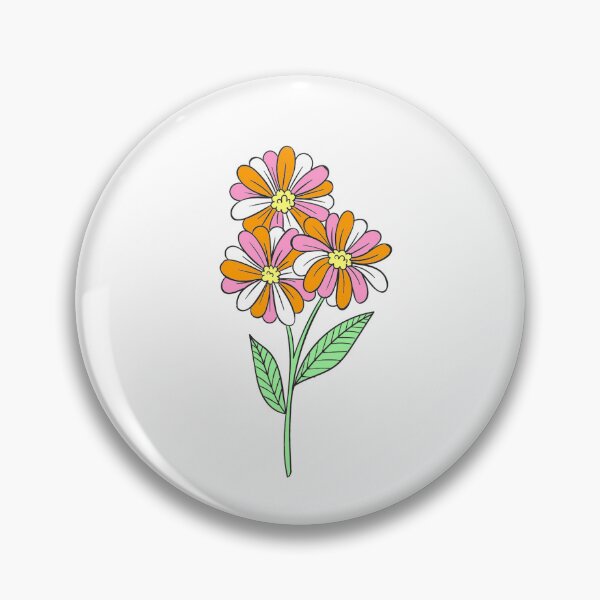 Item preview, lesbian flag flower designed and sold by sapphic clown clowning hard.
