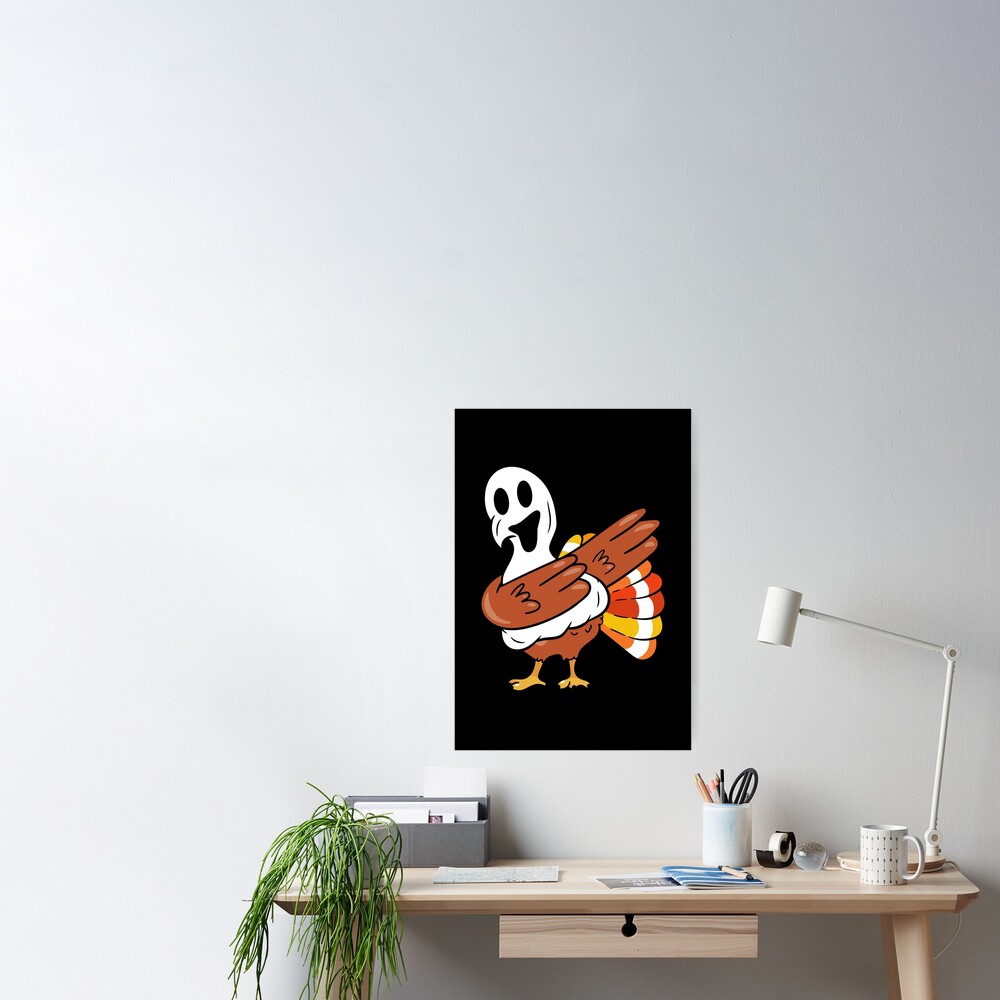 Funny Turkey Ghost Dabbing Turkey Thanksgiving Fall Autumn