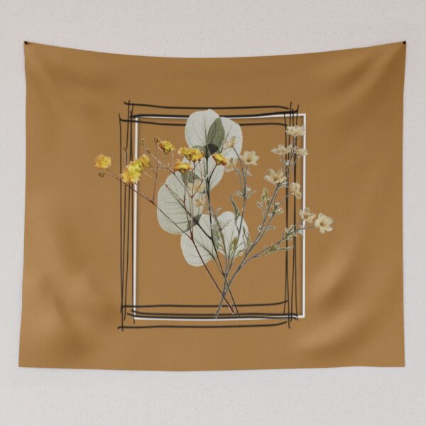 Item preview, Yellow wildflowers in a frame designed and sold by Ninaeva.