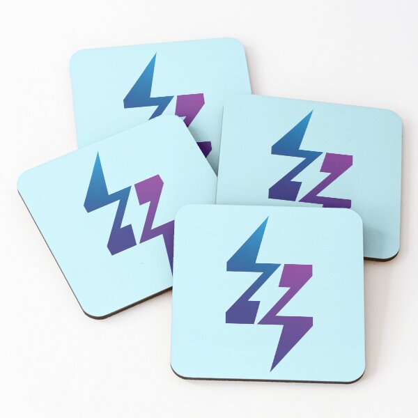Item preview, Letter Z Energy Power Bolt Lightning  Flash Graphic in Blue and Purple designed and sold by Wiggly Lines.