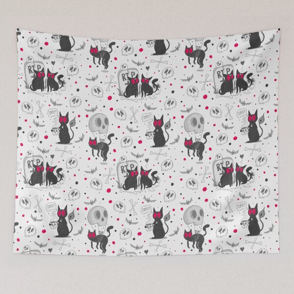 Item preview, Spooky cat pattern designed and sold by Jess.a.creates.