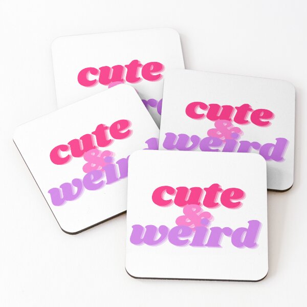 Item preview, Cute & Weird Pink and Purple shadow quirky contemporary retro vintage designed and sold by marie-inks.