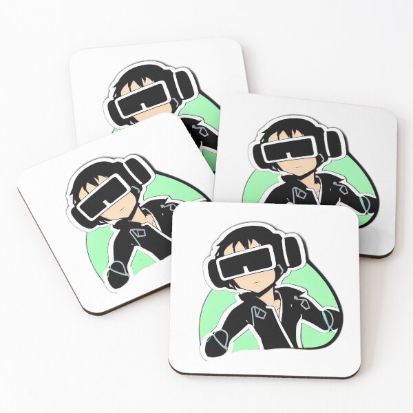 Item preview, Cyber VR Ninja Boy in Black (comic style) designed and sold by Digital-Davinci.