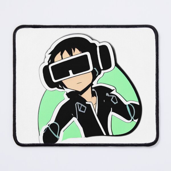Item preview, Cyber VR Ninja Boy in Black (comic style) designed and sold by Digital-Davinci.