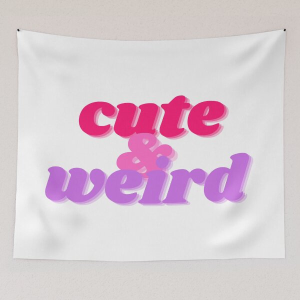 Item preview, Cute & Weird Pink and Purple shadow quirky contemporary retro vintage designed and sold by marie-inks.