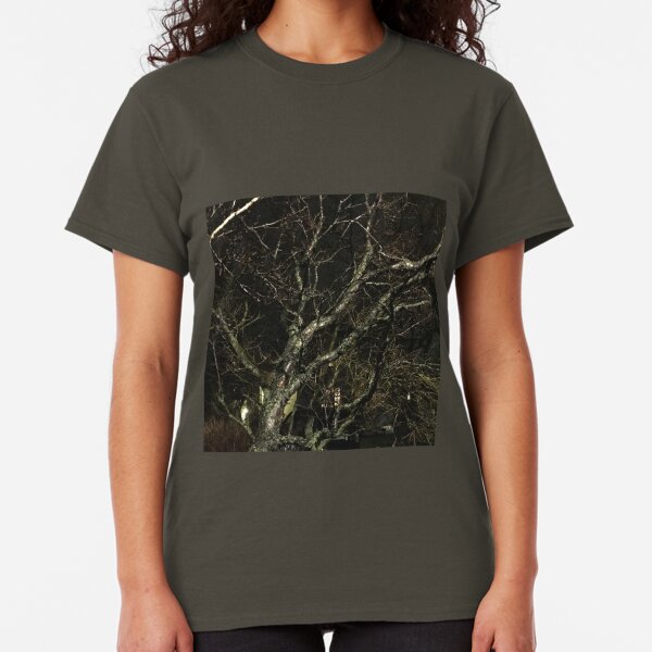 Iceland Tree at night branches Classic T-Shirt