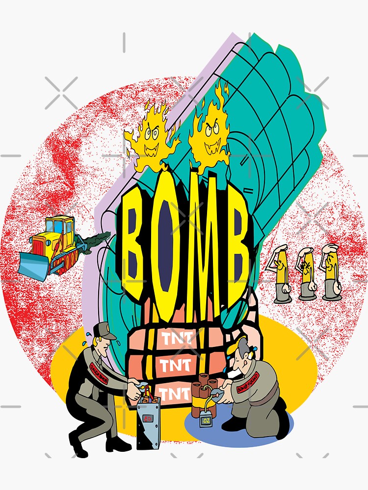 "BOMB" Sticker For Sale By SamuelMolina | Redbubble