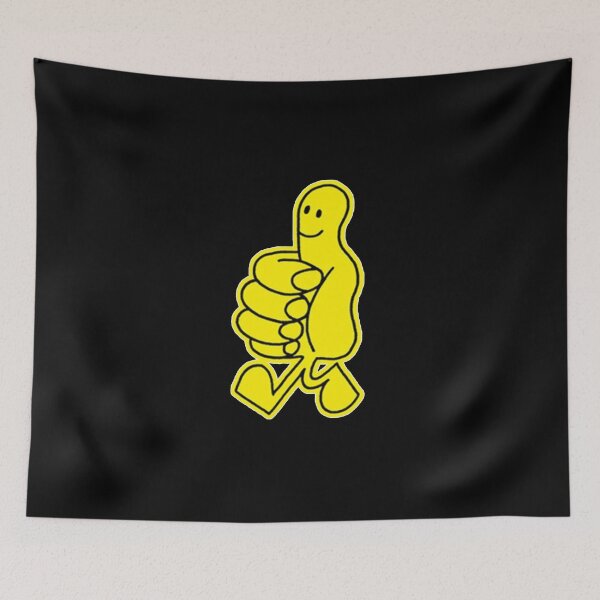 Item preview, Yellow Who Cares Thumb Sticker designed and sold by LeeStallardd.