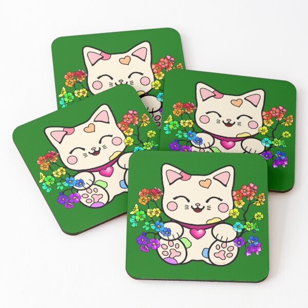 Item preview, Happy Rainbow Kitty designed and sold by Art by Veya.