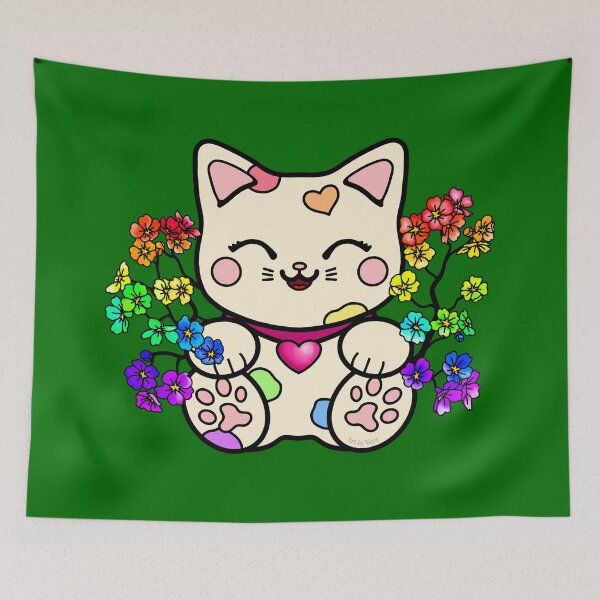 Item preview, Happy Rainbow Kitty designed and sold by Art by Veya.