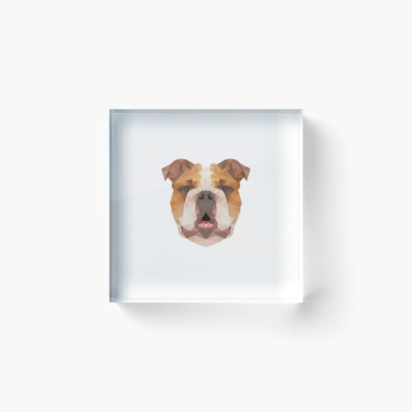 Item preview, Geometric Low-Poly Bulldog Print! designed and sold by LauraKawaii.