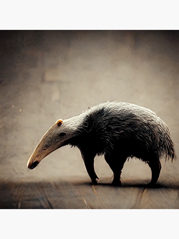 Dibujo de un oso hormiguero Lámina artística