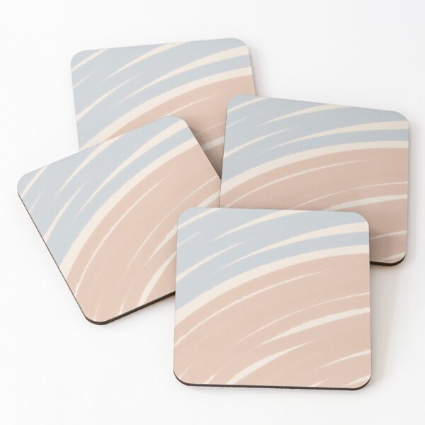 Item preview, Neutral Swirl Wavy Lines Maximalist Pattern Retro Style Cute Aesthetic Gray Blue & Tan designed and sold by scorpiolane.