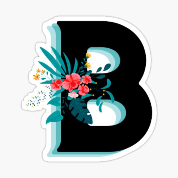 "Monogram Letter B" Sticker For Sale By Ancreatives1 | Redbubble