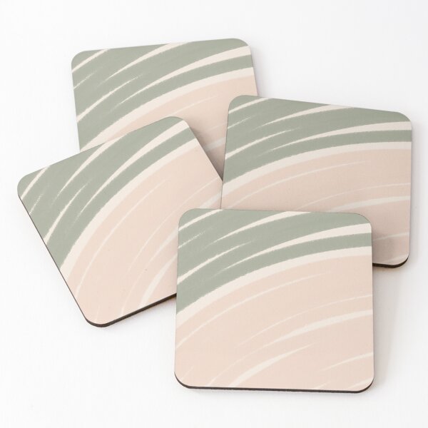 Item preview, Neutral Swirl Wavy Lines Maximalist Pattern Retro Style Cute Aesthetic Green & Muted Yellow designed and sold by scorpiolane.