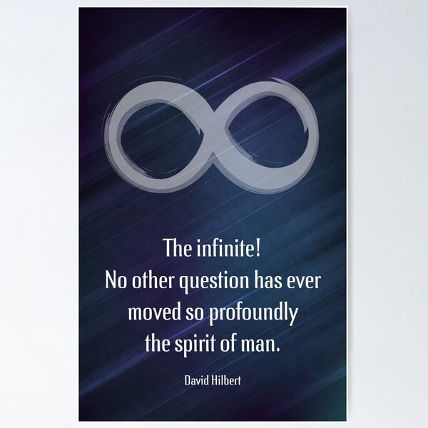 Item preview, Infinite, Quote by Hilbert designed and sold by ThalassaStudios.