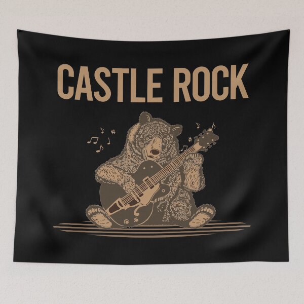 Item preview, Bear With Guitar Castle Rock designed and sold by BloodMoneyTwit.