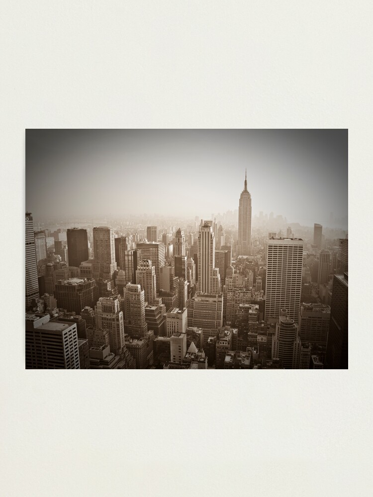 Alternate view of Empire State Building and Manhattan Skyline Photographic Print