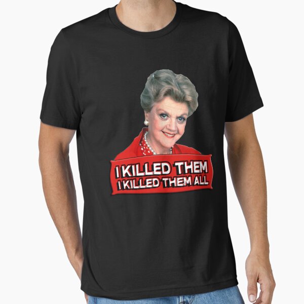 Vista previa del artículo con la obra «Angela Lansbury (Jessica Fletcher) Asesinato ella escribió confesión. los maté a todos», diseñado y vendido por GeorgeBelcher.