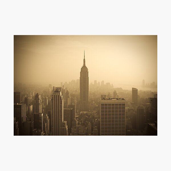 Empire State Building and Manhattan Skyline (Alan Copson ©) Photographic Print