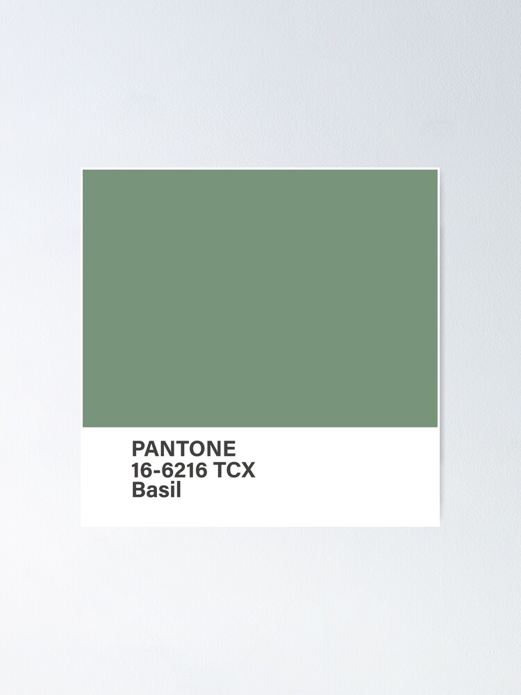 "pantone 166216 TCX Basil" Poster for Sale by Redbubble