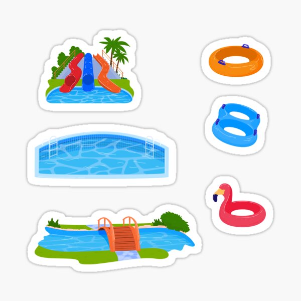 "Waterpark sticker" Sticker for Sale by stickerpages Redbubble